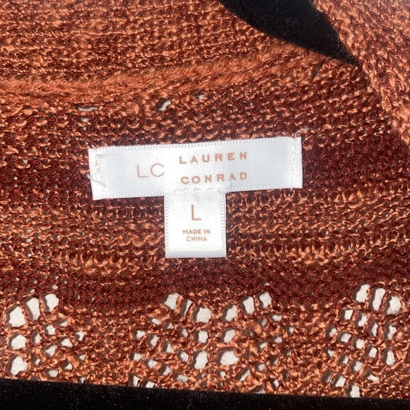LC Lauren Conrad Pointelle Long Cardigan - Picture 4 of 8